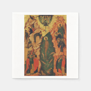 Serviette En Papier Le baptême de Jésus-Christ icône byzantine