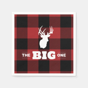 Serviette En Papier Le Big One Buffalo Plaid Deer Napkin