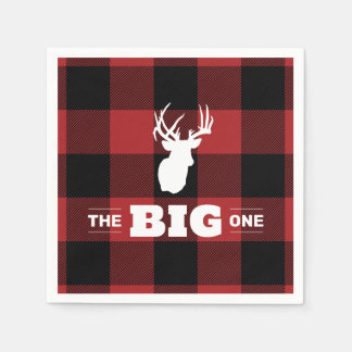 Serviette En Papier Le Big One Buffalo Plaid Deer Napkin