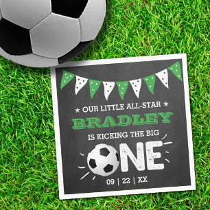 Serviette En Papier Le Big One Football 1er anniversaire