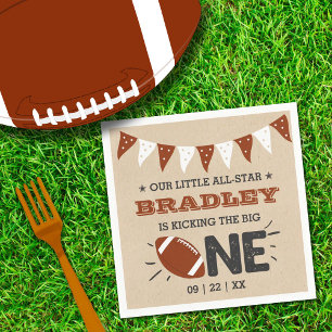 Serviette En Papier Le Big One   Football 1er anniversaire