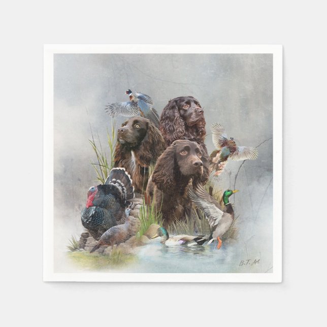 Serviette En Papier Le Boykin Spaniel (Devant)