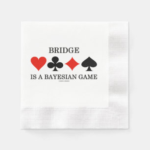 Serviette En Papier Le Bridge Est Un Jeu Bayésien Quatre Couleurs De C