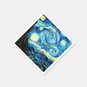 Serviette En Papier Le célèbre tableau de Van Gogh, Starry Night