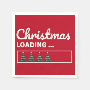 Serviette En Papier Le chargement de Noël...