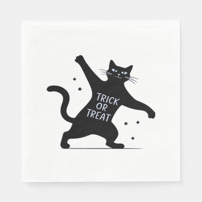 Serviette En Papier Le Chat Noir Dancing Spooktacular Trick-or-Trea (Devant)