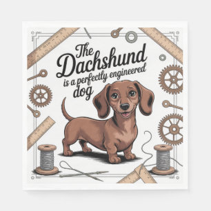 Serviette En Papier Le Dachshund Est Un Chien Parfaitement Ingénié