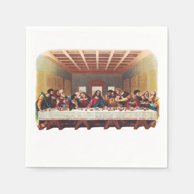 Serviette En Papier Le Dernier souper (Devant)