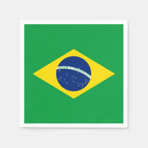 Serviette En Papier Le drapeau brésilien Papier Napkin