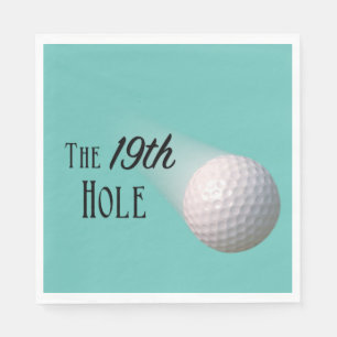 Serviette En Papier Le golf 19th Hole Turquoise