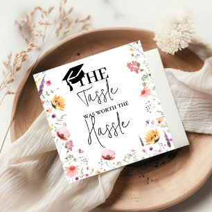 Serviette En Papier Le goût vaut la peine Fleur sauvage Graduation