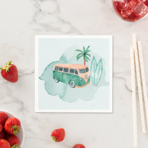 Serviette En Papier Le grand Surf premier anniversaire Napkin