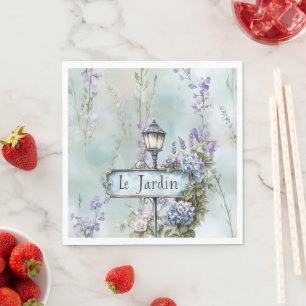 Serviette En Papier Le Jardin (jardin) Plutôt Fleurs violettes