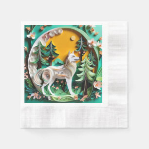 Serviette En Papier Le loup de papier est un document très détaillé et