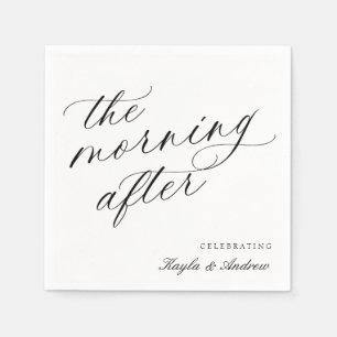 Serviette En Papier Le matin après le Mariage Brunch Napkins