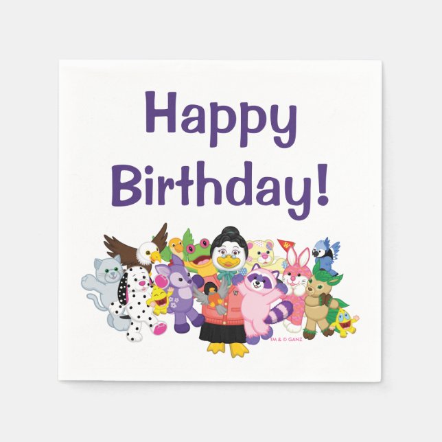 Serviette En Papier Le monde magique de Webkinz (Devant)