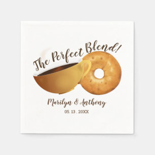Serviette En Papier Le parfait mélange café et bagel MARIAGE
