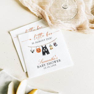Serviette En Papier Le Petit Boo Est Presque Dû Baby shower Halloween