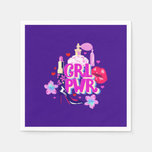 Serviette En Papier Le pouvoir des filles