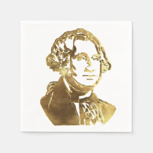 Serviette En Papier Le président américain George Washington Golden Ch