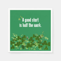 Le Proverbe Irlandais Sur Vert Avec Shamrock