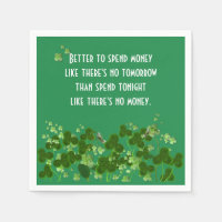 Le Proverbe Irlandais Sur Vert Avec Shamrock