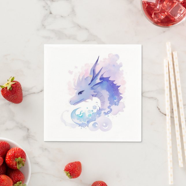 Serviette En Papier Le rêve d'anniversaire d'Enchanted Dragon (En situation)