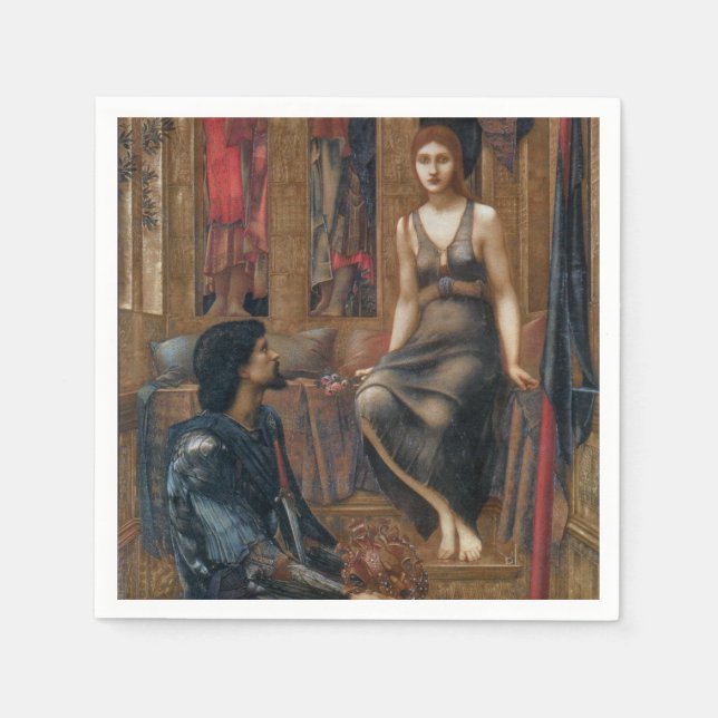 Serviette En Papier Le roi Cophetua et la servante mendiante (par Burn (Devant)