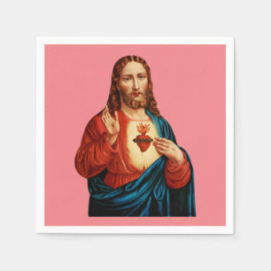 Serviette En Papier Le Sacré Coeur de Jésus