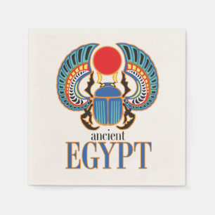 Serviette En Papier Le scarabée égyptien. Égypte ancienne