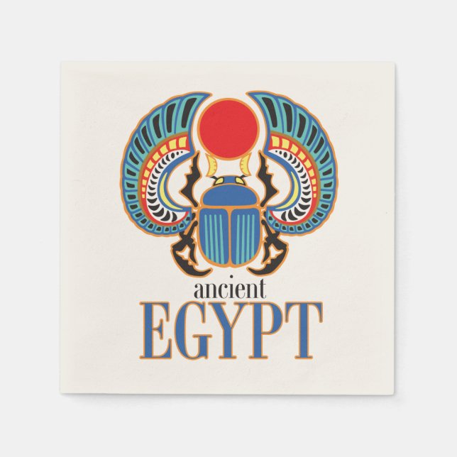 Serviette En Papier Le scarabée égyptien. Égypte ancienne (Devant)