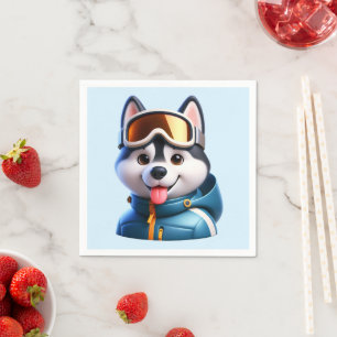 Serviette En Papier Le Super Husky Aventurier