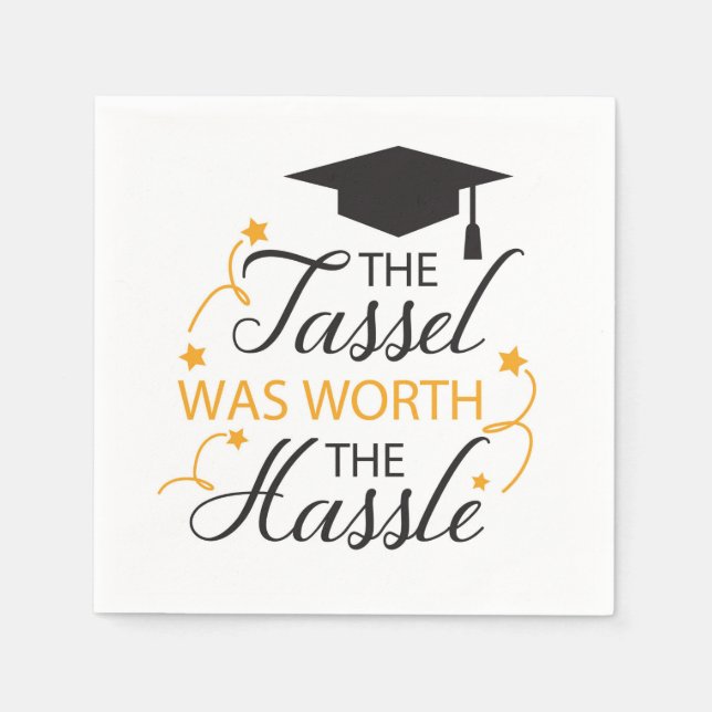 Serviette En Papier Le Tassel valait la peine du Hassle (Devant)