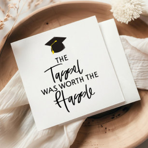Serviette En Papier Le Tassel Vaut La Fête De La Graduation Hassle