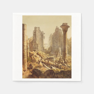 Serviette En Papier Le temple de Karnak en Egypte