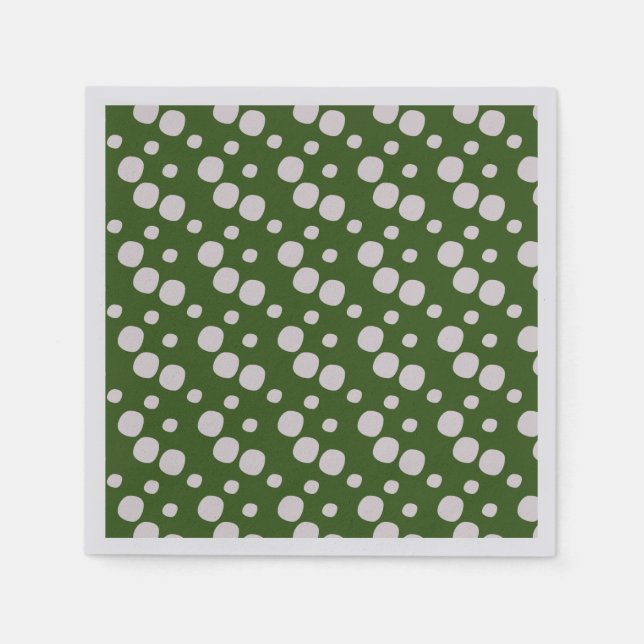 Serviette En Papier Leafy Green Pink (Devant)