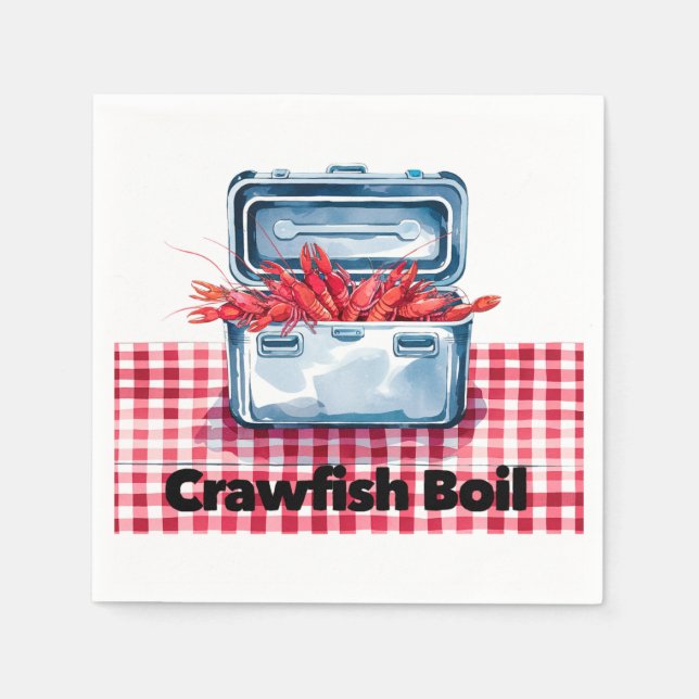 Serviette En Papier L'ébullition ultime de l'écrevisse : une tradition (Devant)