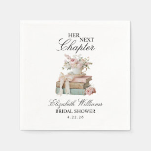 Serviette En Papier L'élégant floral Son Prochain Chapitre Enterrement