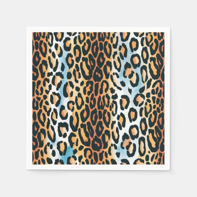 Serviette En Papier Leopard (Devant)