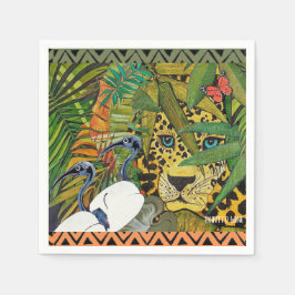 Serviette En Papier léopard sacré