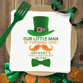 Serviette En Papier Leprechaun moderne St. Patrick's Any Age Anniversa