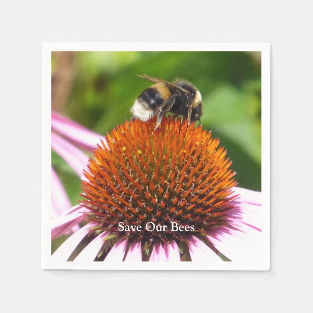 SERVIETTE EN PAPIER LES ABEILLES (Devant)