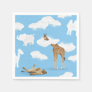 Serviette En Papier Les animaux de la savane