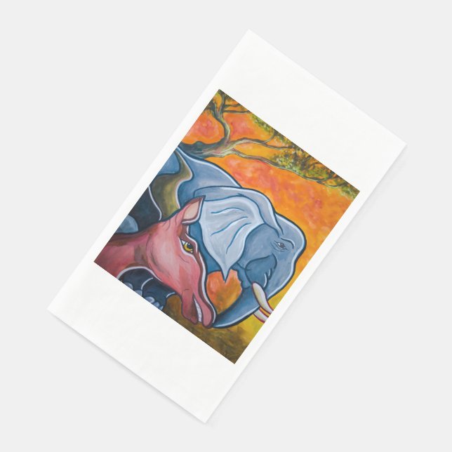 SERVIETTE EN PAPIER LES ANIMAUX SAUVAGES (Coin)
