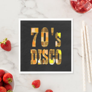 Serviette En Papier les années 70 Disco Party Napkins