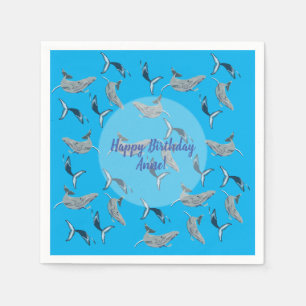 Serviette En Papier Les baleines