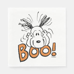 Serviette En Papier Les cacahuètes  Snoopy Boo