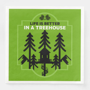 Serviette En Papier Les Enfants De Treehouse Retournent À L'École
