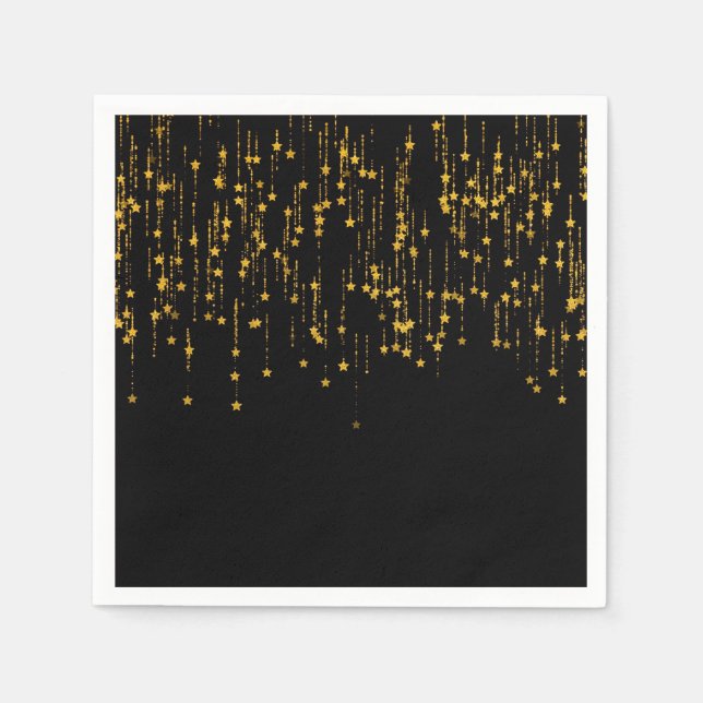 Serviette En Papier Les étoiles d'or (Devant)