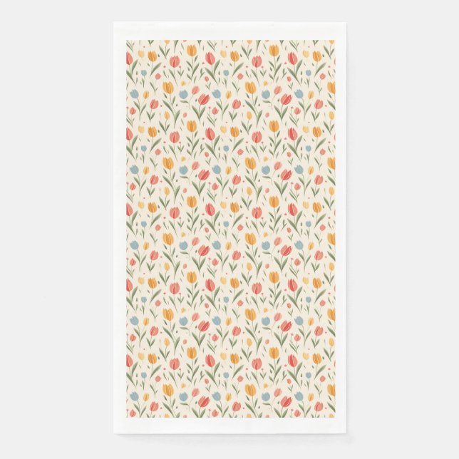 Serviette En Papier Les fleurs sont le langage le plus vrai de l'amour (Devant)